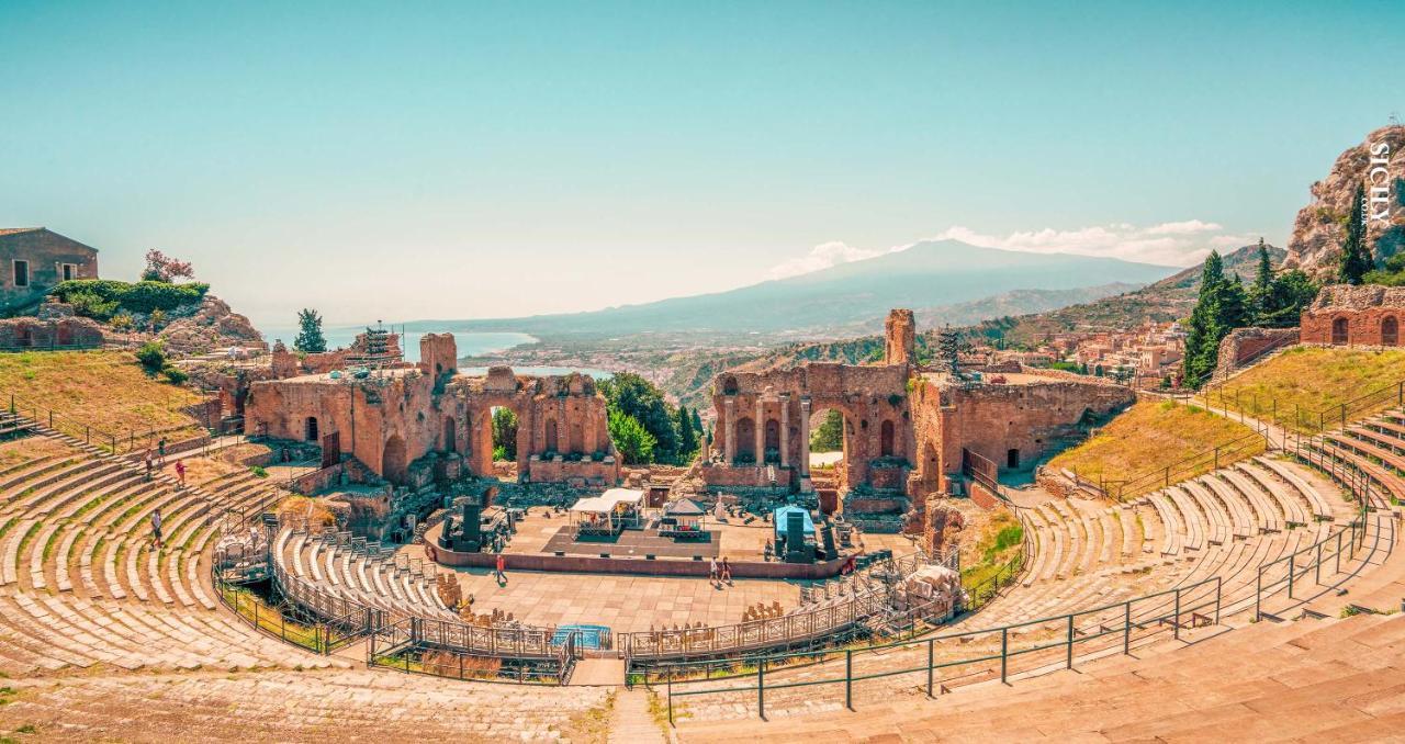 Greek Theater - Sea View Apartment Taormina Bagian luar foto